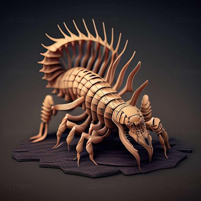 3D model Scolopendra canidens (STL)